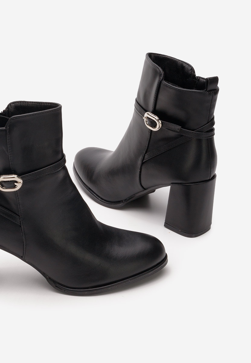 Gležnjače na block petu Cherri V2 crno