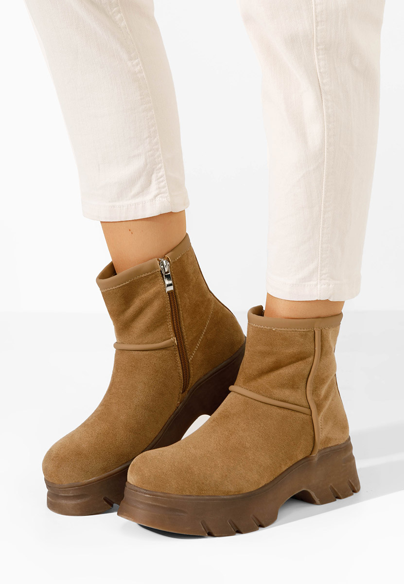 Ženske gležnjače Garonna braon