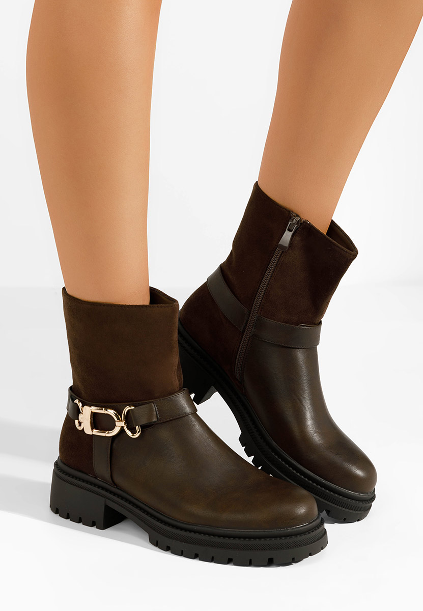 Ženske gležnjače Jacklyn braon