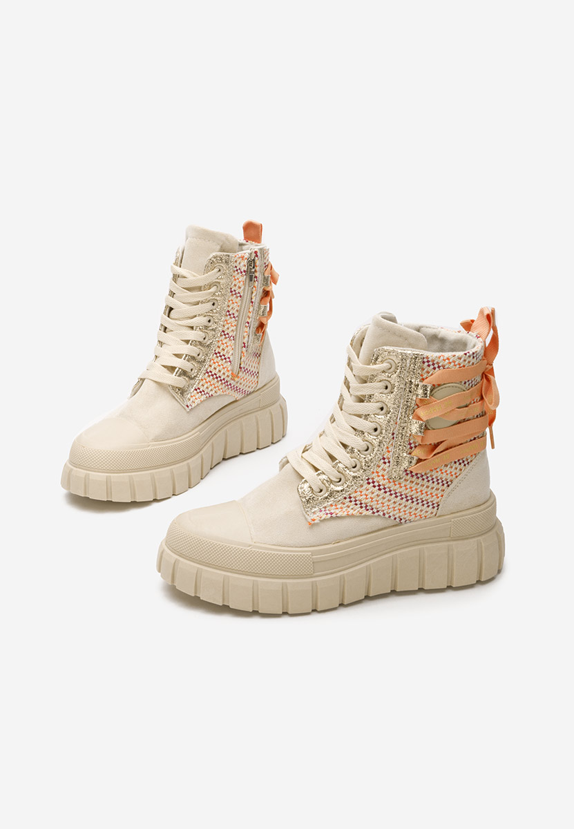 Ženske gležnjače Brenia bež