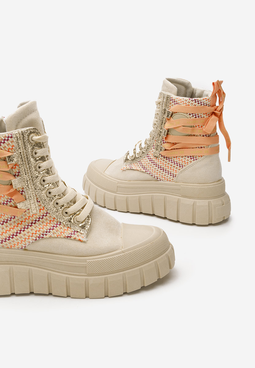 Ženske gležnjače Brenia bež