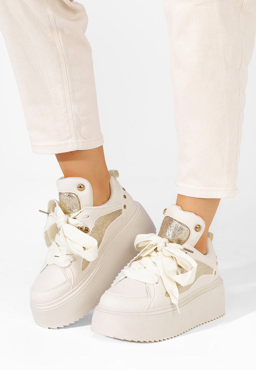 Tenisice sa platformom Litene bež