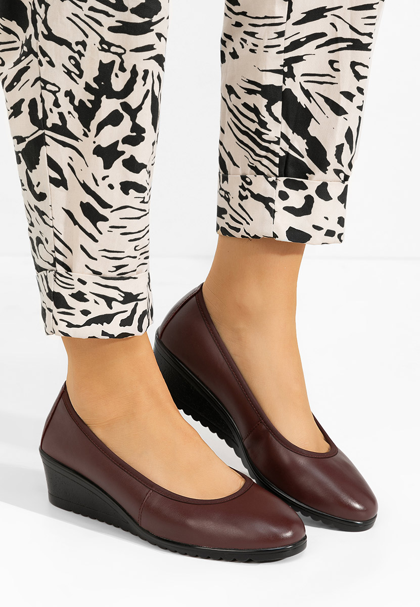 Cipele s platformom Josmia vinsko crvena