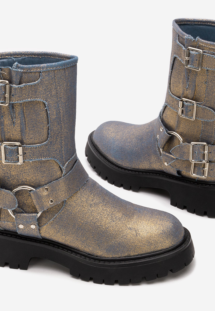 Ženske čizme Jesica zlatno