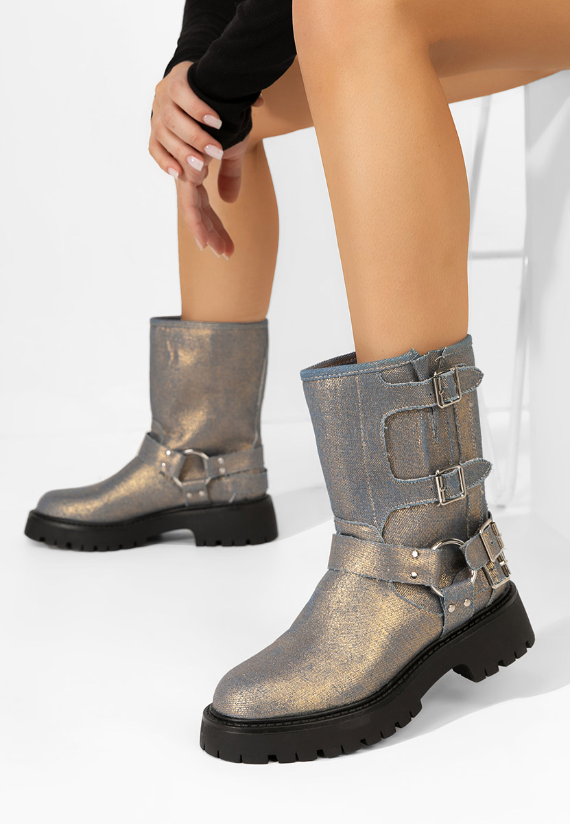 Ženske čizme Jesica zlatno