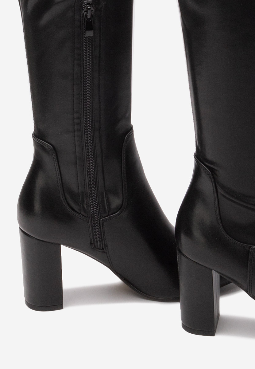 Čiizme iznad koljena Leilani crno