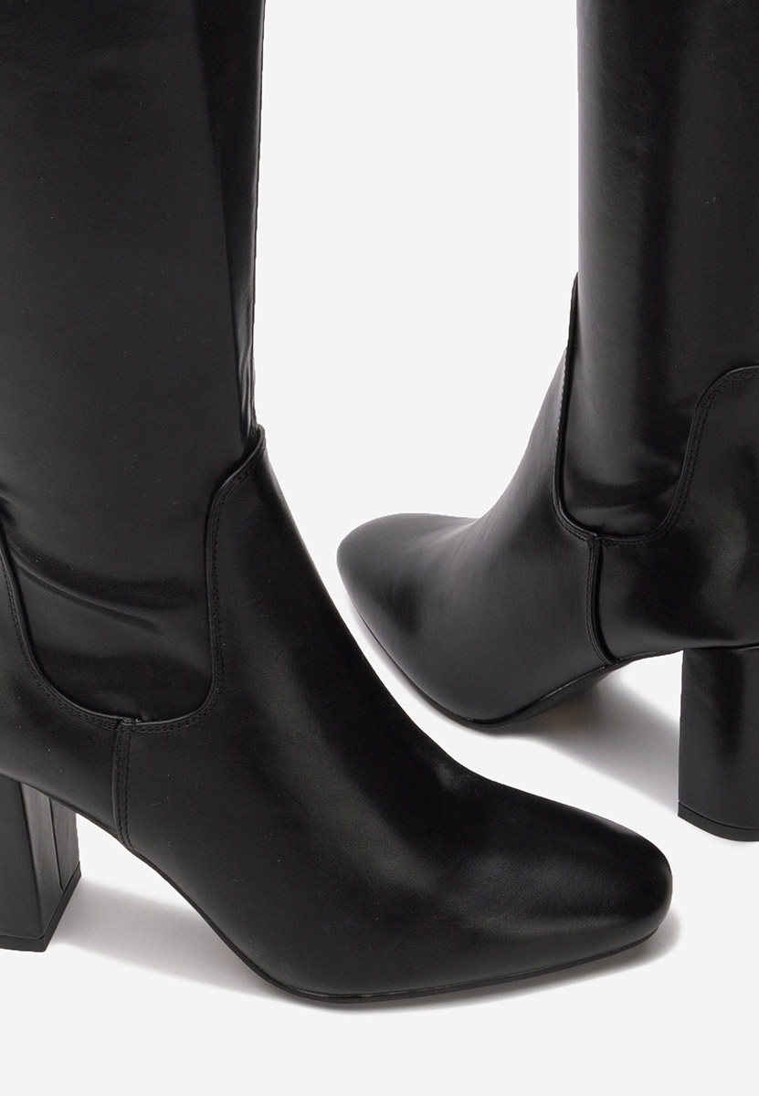 Čiizme iznad koljena Leilani crno