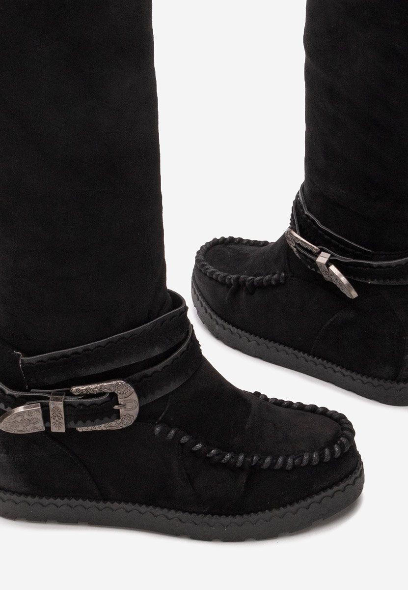 Čizme na punu petu crno Caizia V2