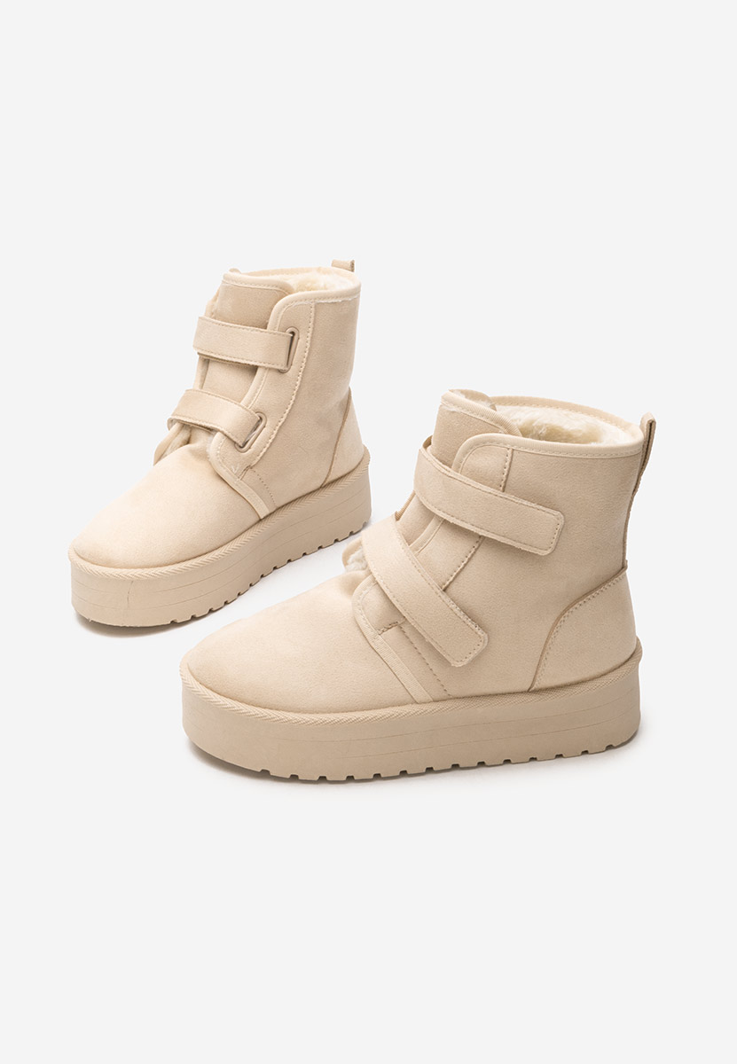 Gležnjače s platformom Dagmar bež