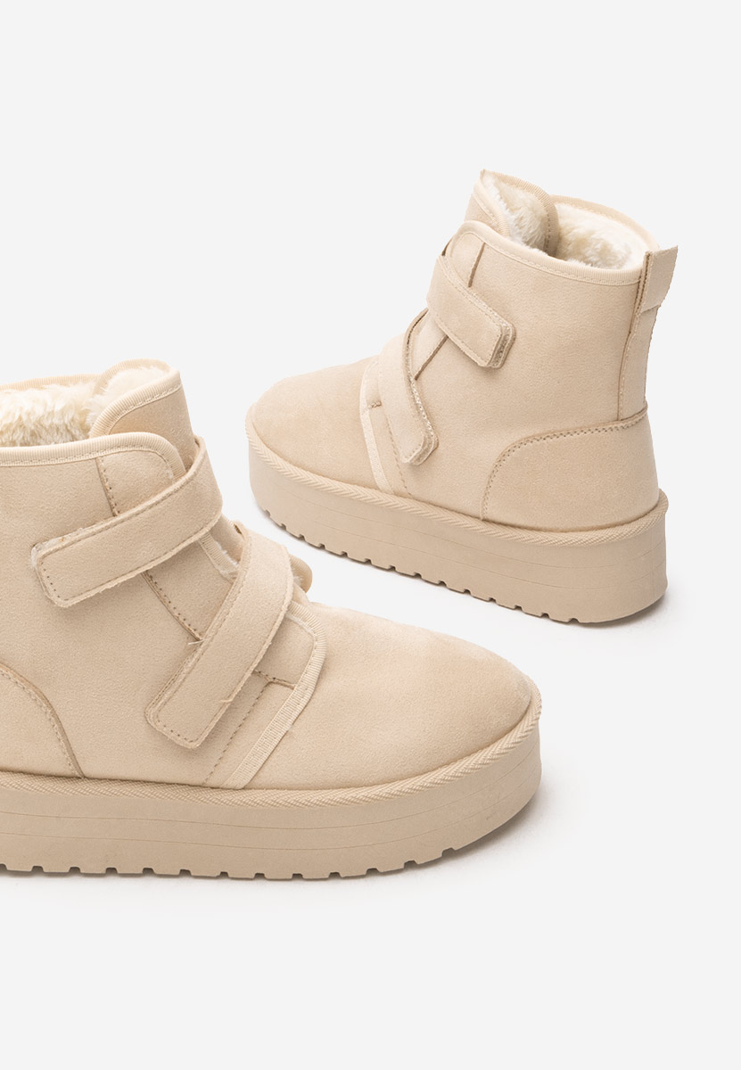 Gležnjače s platformom Dagmar bež