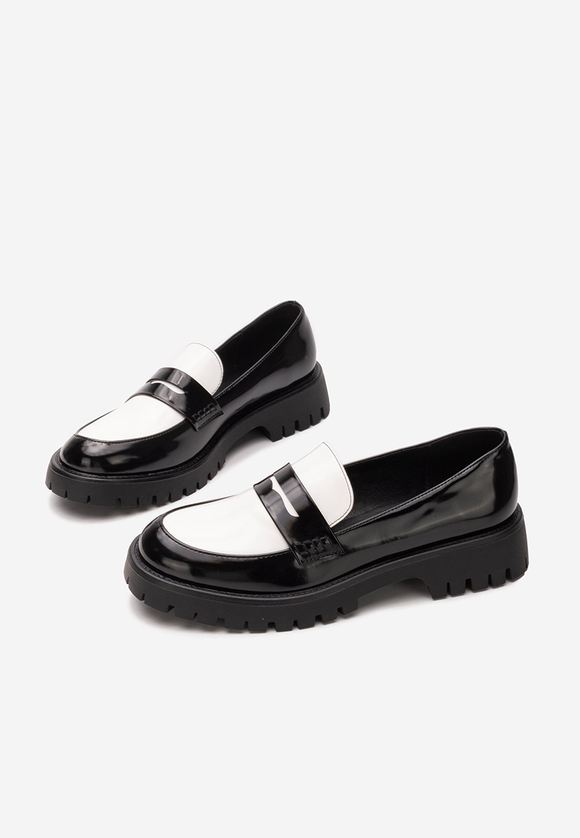 Lakirane ženske mokasinke Josefa crno