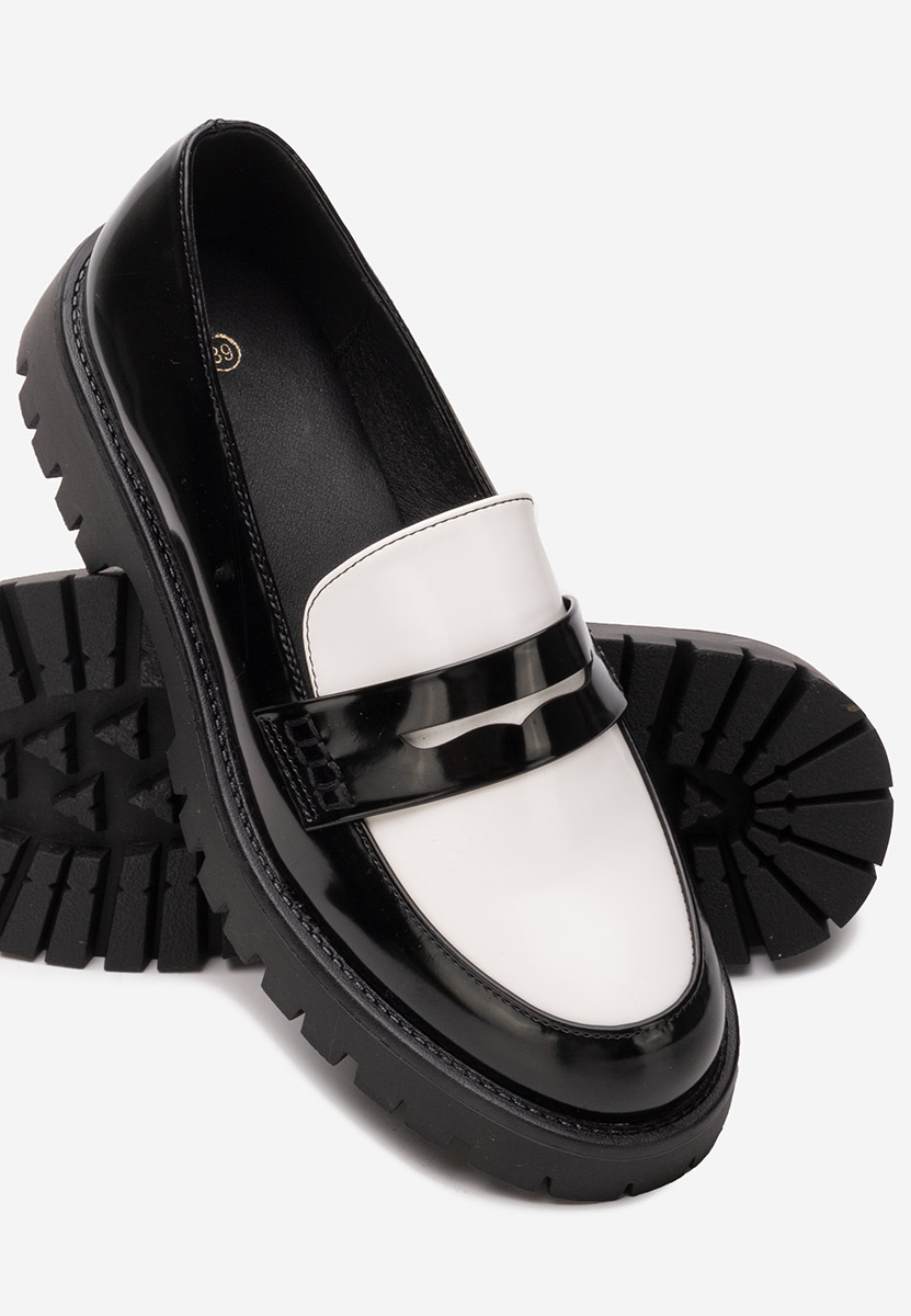 Lakirane ženske mokasinke Josefa crno