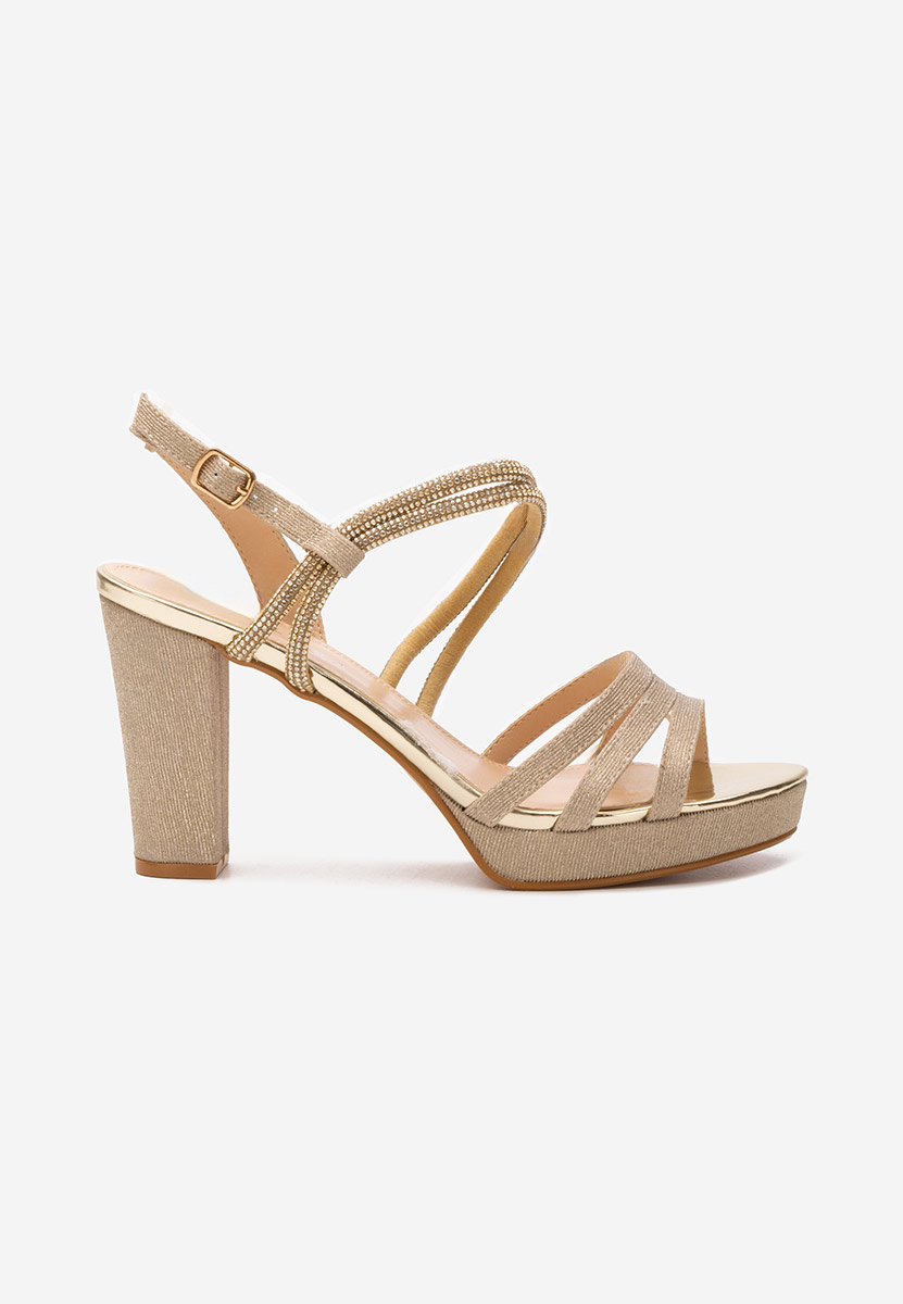 Sandale elegantne Carlie zlatno