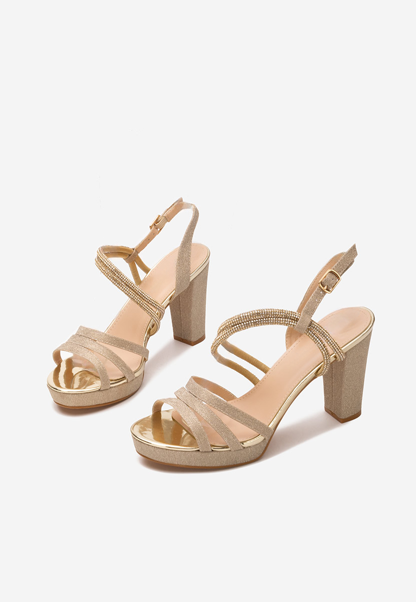 Sandale elegantne Carlie zlatno