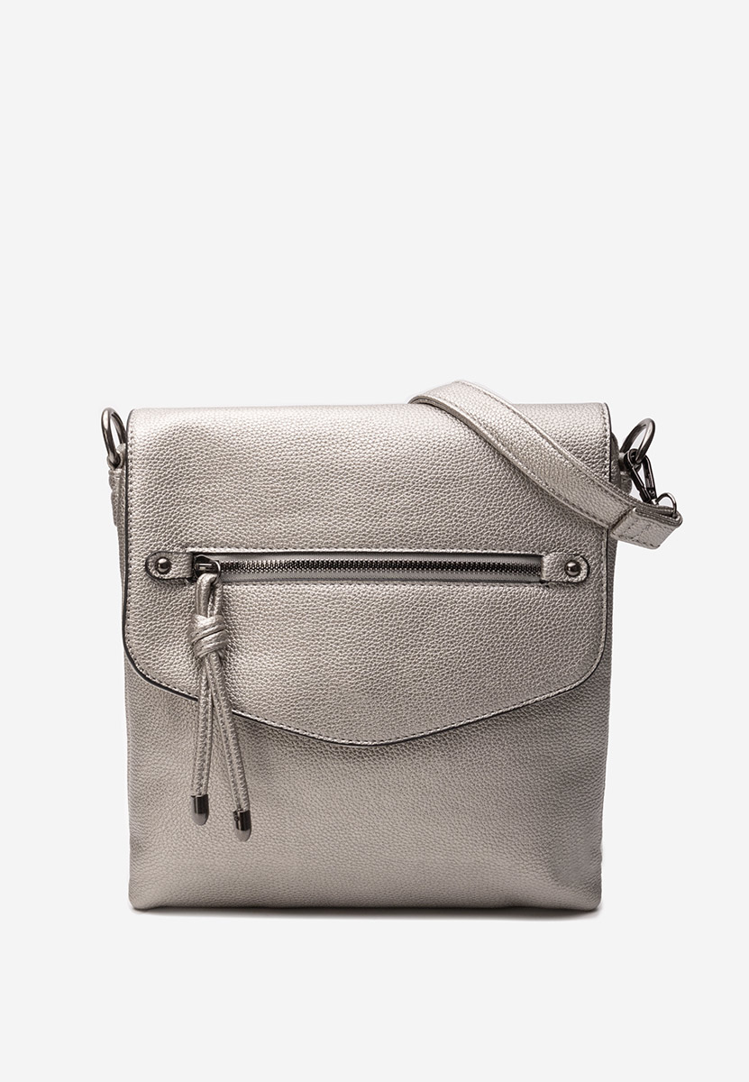 Torba za rame Hermelinda srebrno