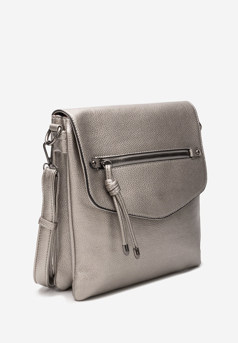 Torba za rame Hermelinda srebrno