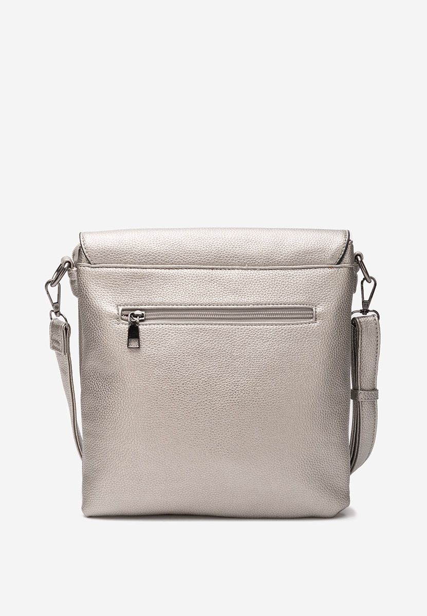 Torba za rame Hermelinda srebrno