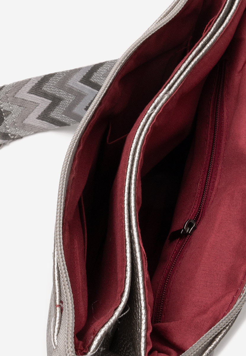 Torba za rame Hermelinda srebrno