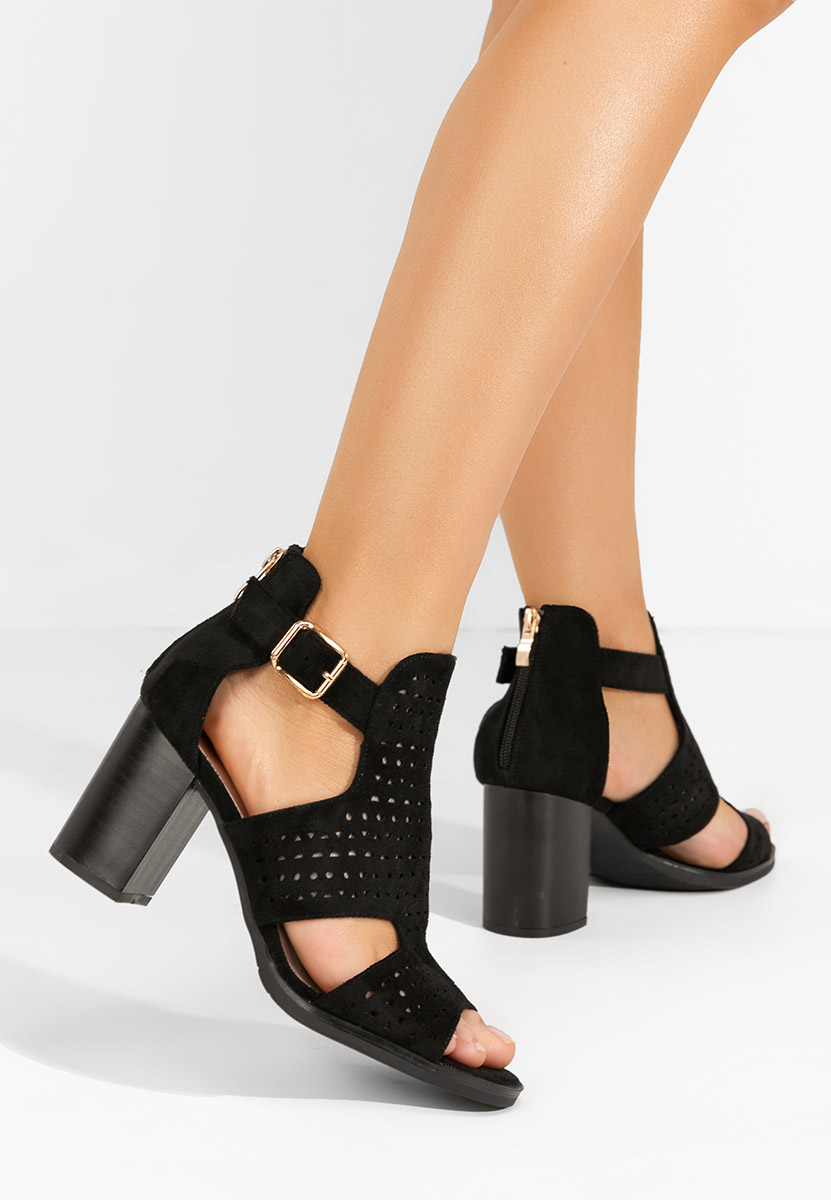 Sandale s petu Trudy crno