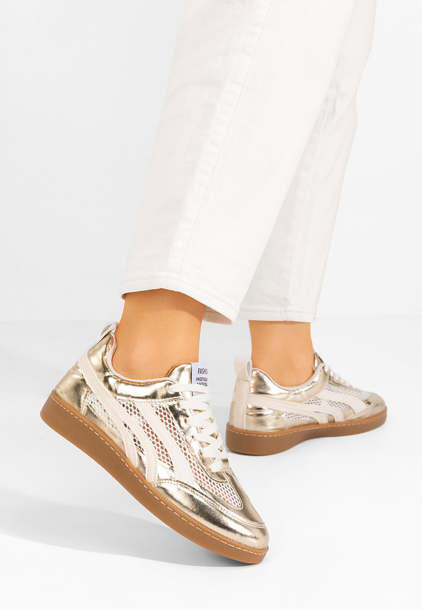 Ženske sneakers Leonarda zlatno