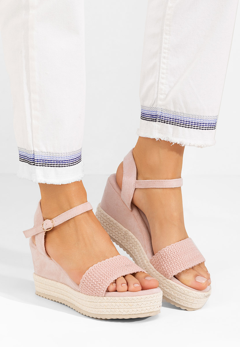 Sandale s platformom Debbi ružičasto