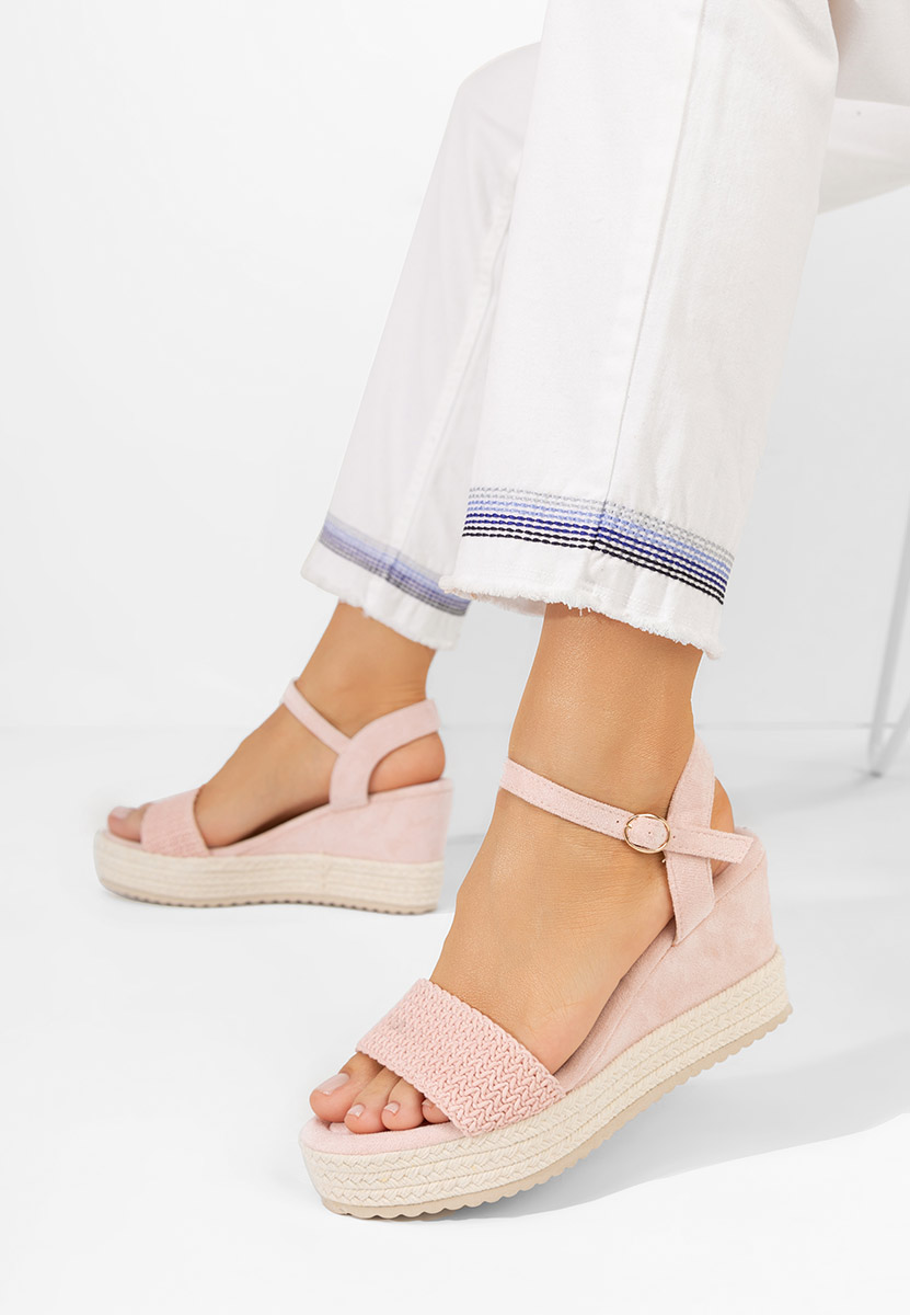 Sandale s platformom Debbi ružičasto