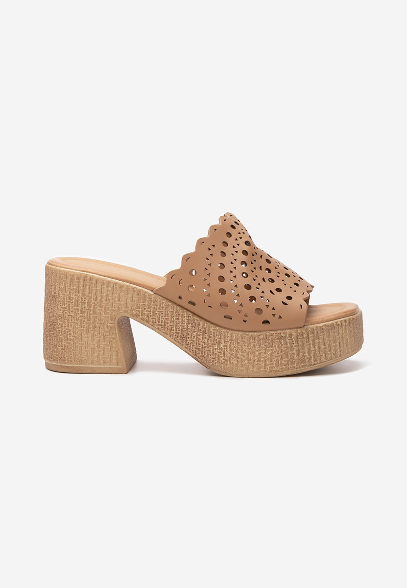 Papuče s platformom Wanita kaki