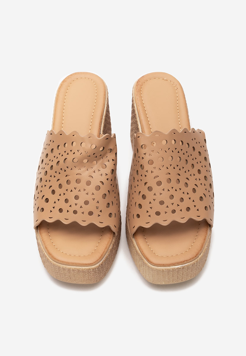 Papuče s platformom Wanita kaki