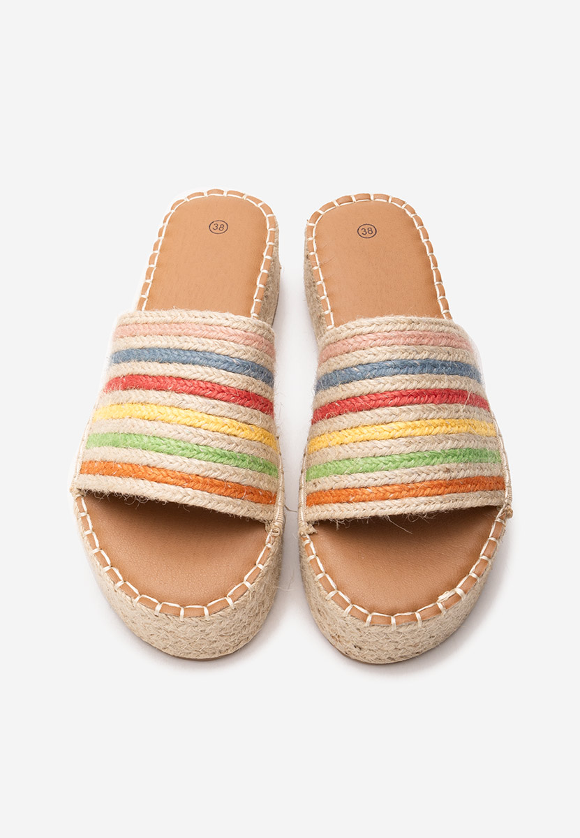 Papuče s platformom Kerrie Šareno