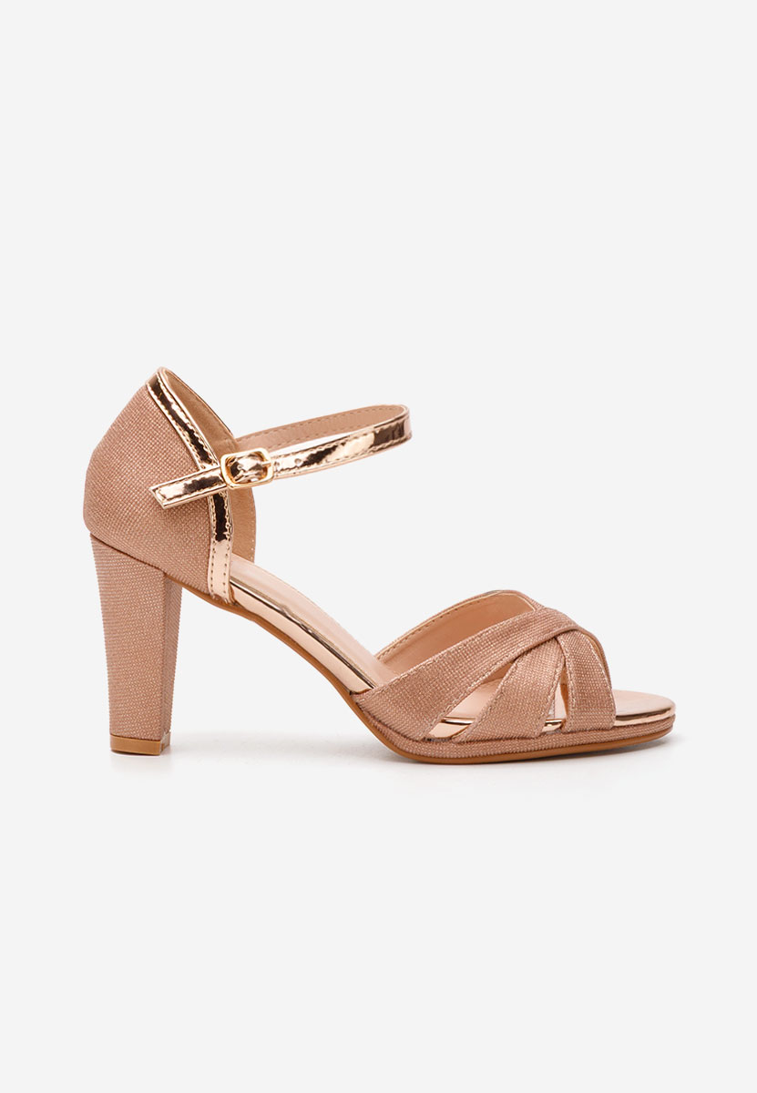 Sandale s petu Helrisa Šampanjac
