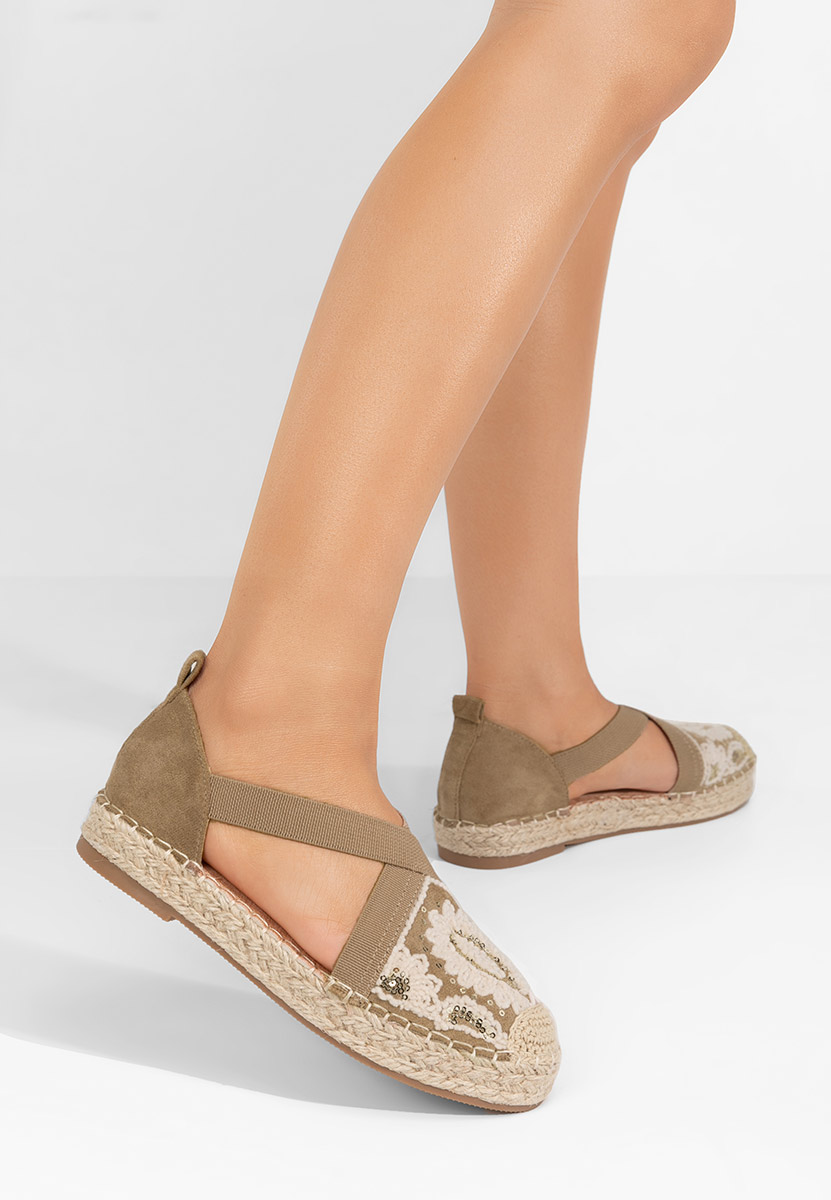 Espadrilles za ženske Sebryna kaki