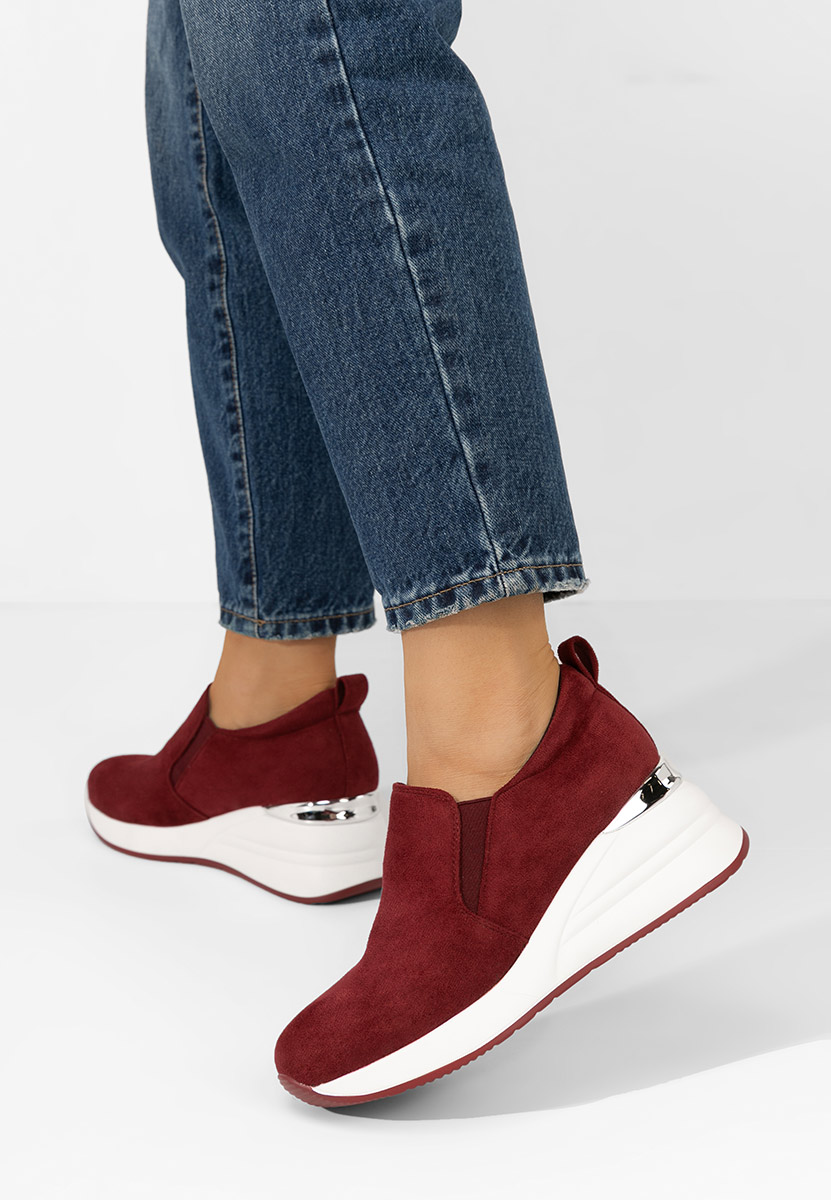 Cipele na punu petu Leanne vinsko crvena