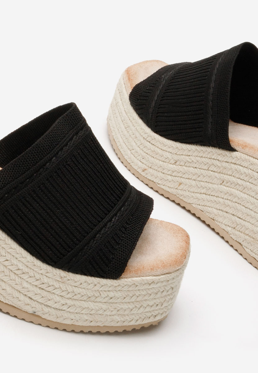 Papuče s platformom Yessenia crno