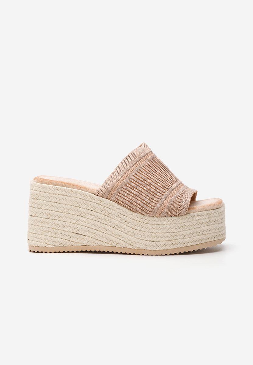 Papuče s platformom Yessenia kaki