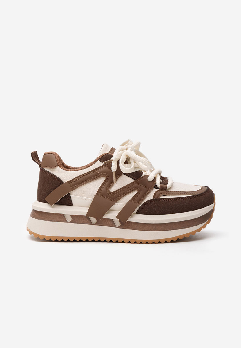 Tenisice sa platformom Pannyssa braon