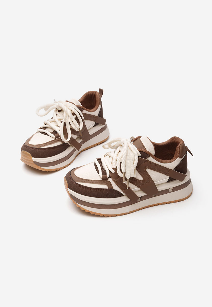 Tenisice sa platformom Pannyssa braon