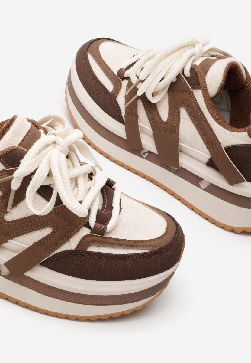 Tenisice sa platformom Pannyssa braon