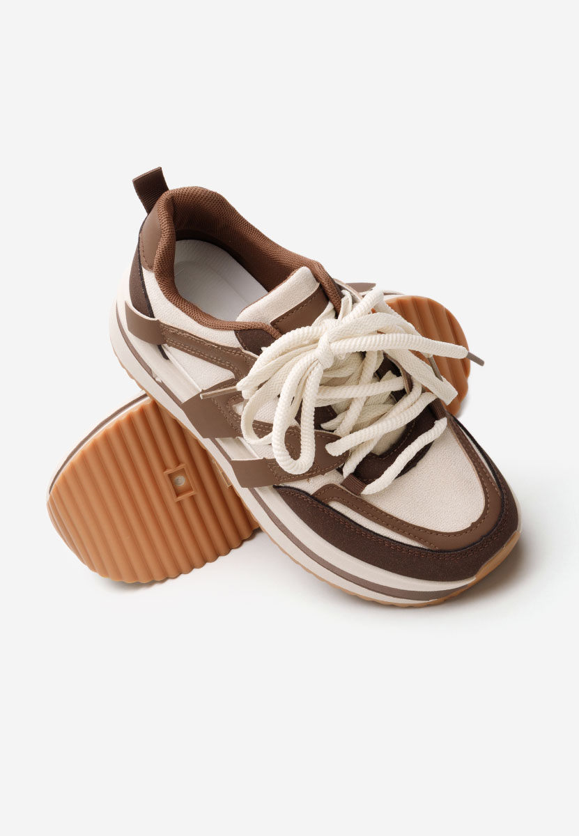 Tenisice sa platformom Pannyssa braon