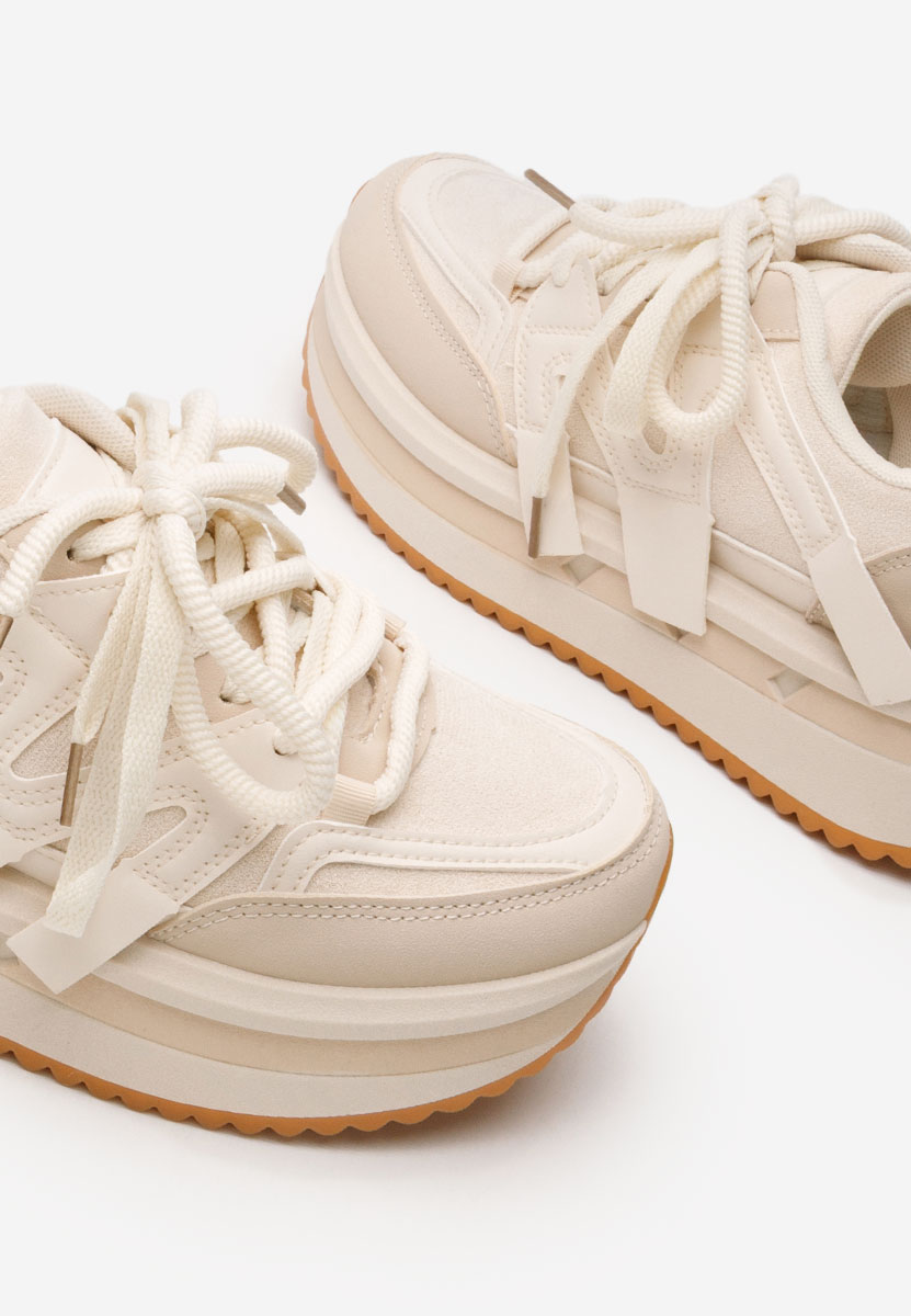 Tenisice sa platformom Pannyssa bež