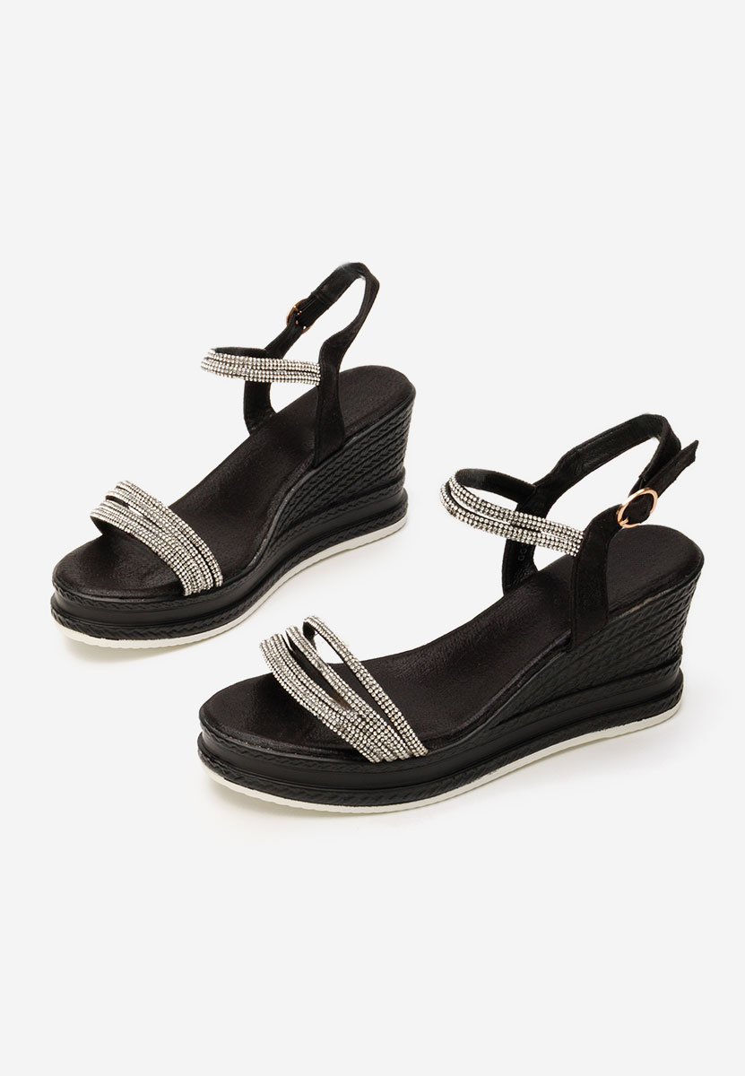 Sandale s platformom Sonnya crno