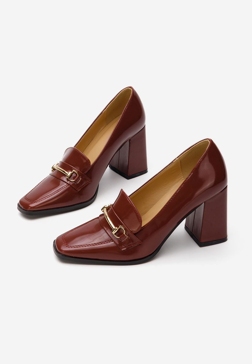 Loafers cipele Noriana vinsko crvena