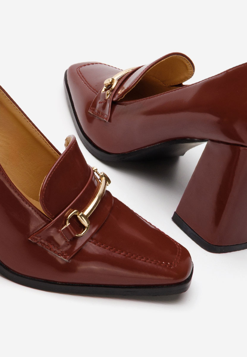 Loafers cipele Noriana vinsko crvena