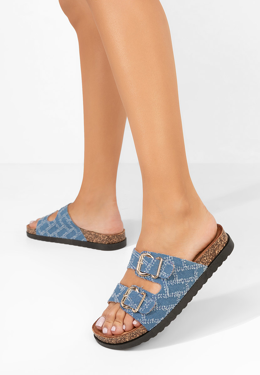 Papuče s nisku petu Krysta denim