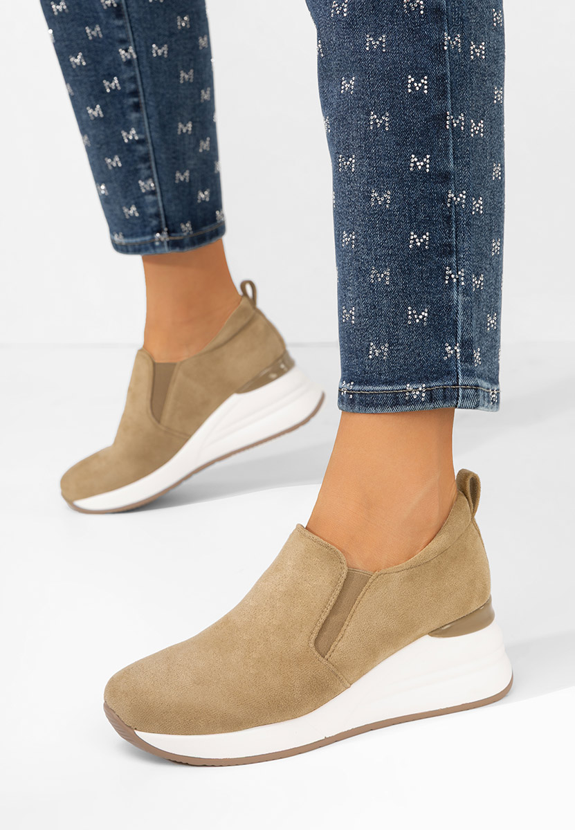 Cipele s platformom Leanne kaki