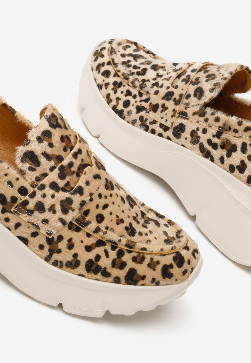 Mokasinke s platformom Almata leopardi