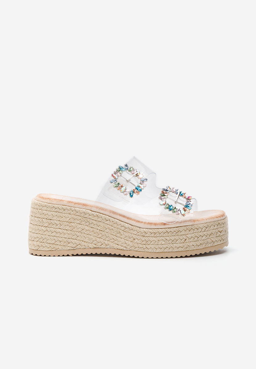 Papuče s platformom Lakeshia bež