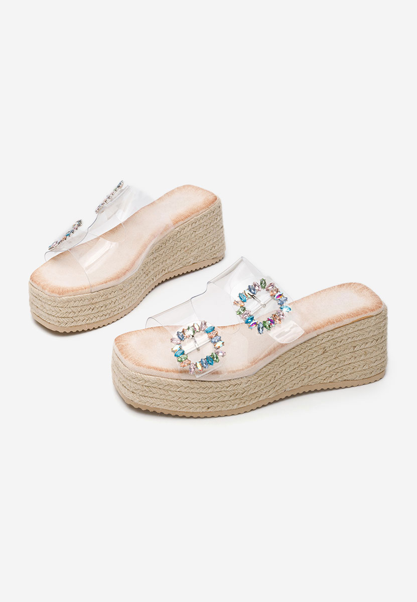 Papuče s platformom Lakeshia bež