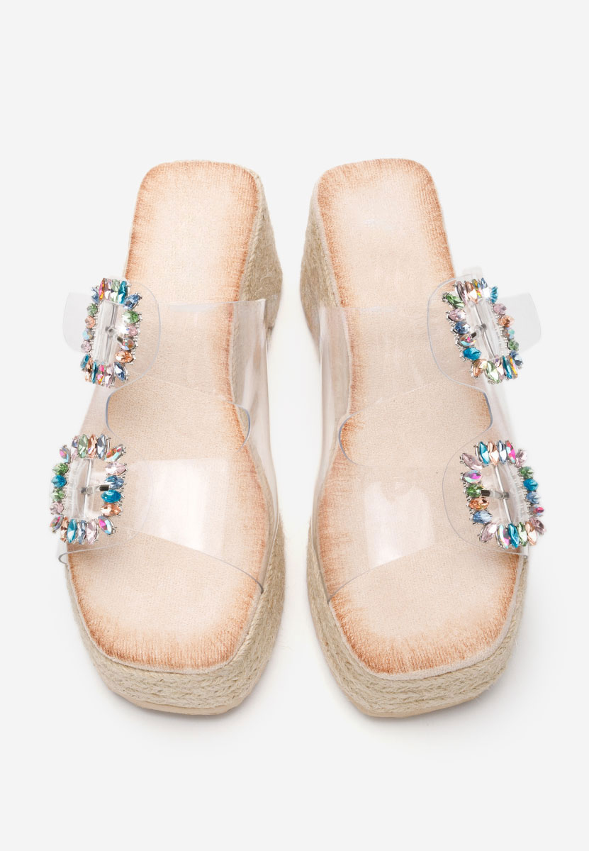 Papuče s platformom Lakeshia bež