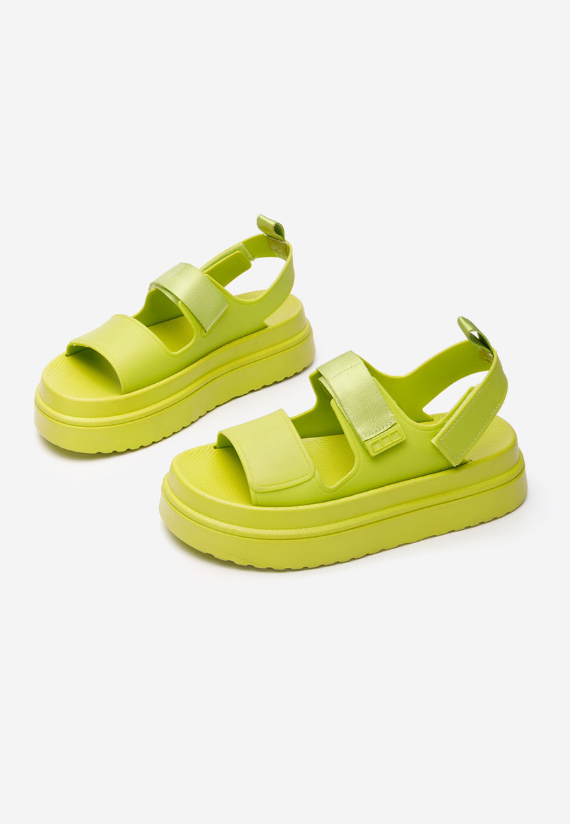 Sandale s platformom Lashell zeleno