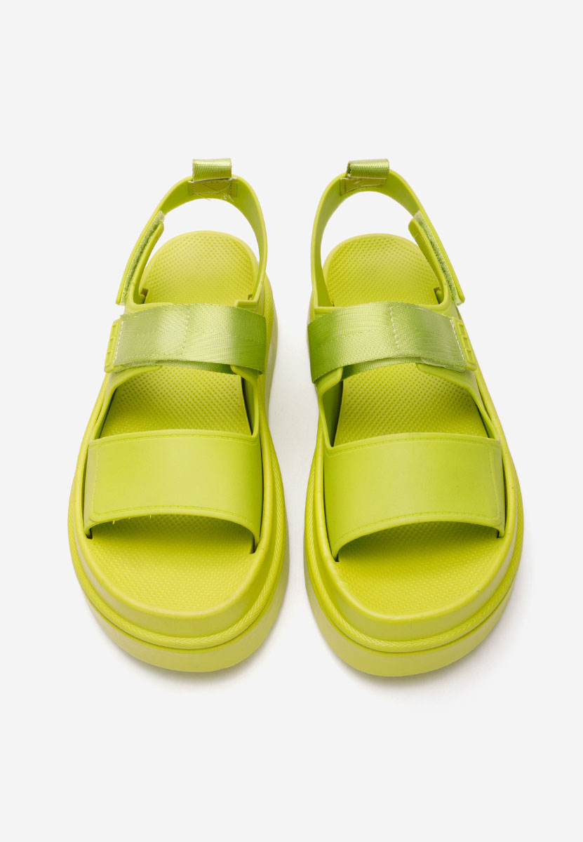 Sandale s platformom Lashell zeleno